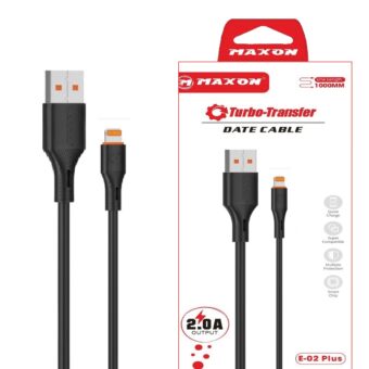 maxon E-02 Plus IOS 2.0A Turbo Transfer Data Cable / Fast Charging Cable for all IOS , i phones device