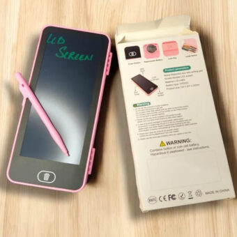 LCD Drawing Pen Case Easy Writing with Eye Protection, Lock Screen, Large Space LCD Drawing Pen Case-One Key Erase (Random Color)