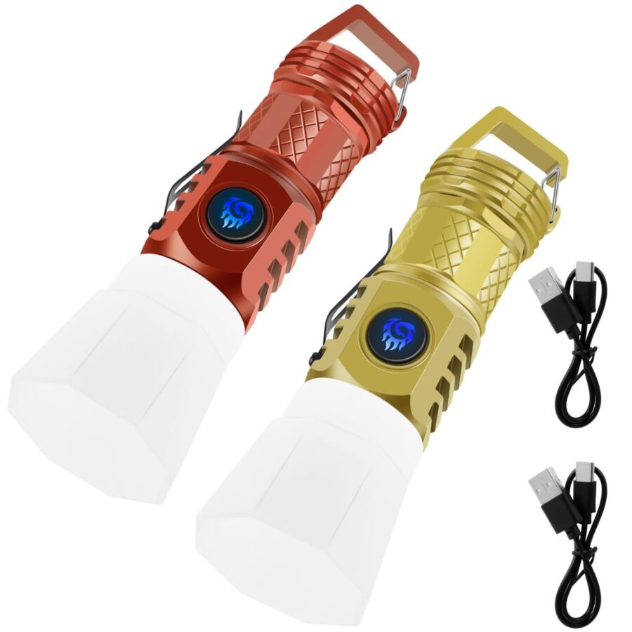 Ultra Bright Mini LED Flashlight with 3 Light Modes, Thumb Torch, Mini Pen Clip Flashlight, IP4 Waterproof Flashlight, Rechargeable Mini Pocket Flashlight for Camping - Image 3