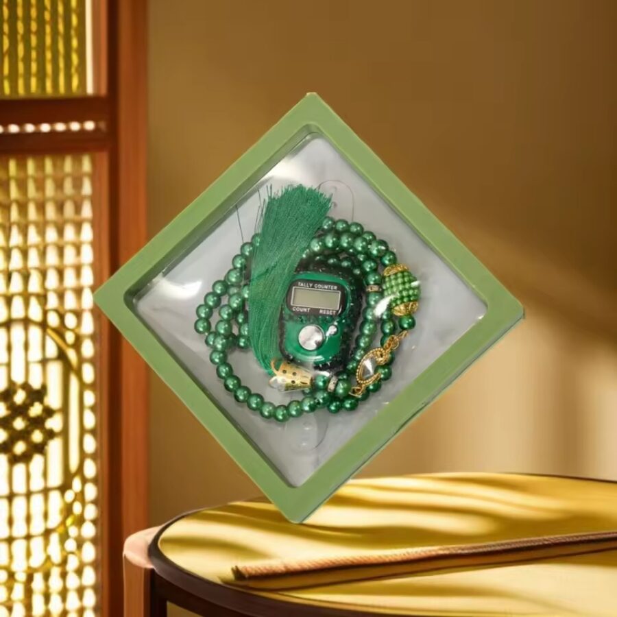 Tasbih and Digital Finger Counter Gift Set | Best Quality Gift Set | Digital Counter | Tasbih | ( Random Color ) - Image 2