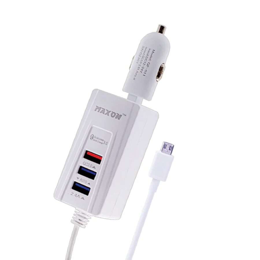 Maxon QF-011 QC3.0 Fast Car Charger FAST CHARGING/  MOVEABALE CHARGING HOLDER 180-degree adjustable