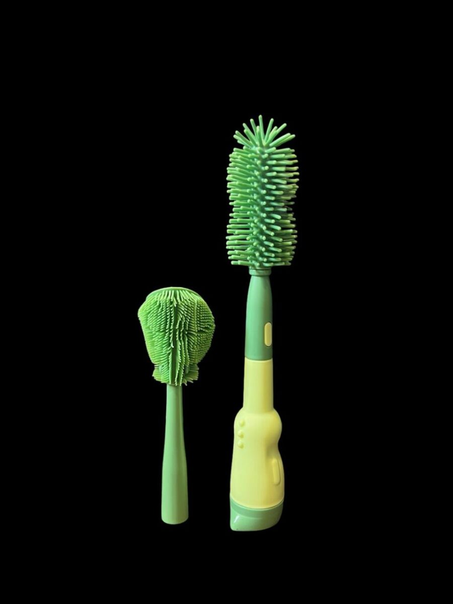 3-in-1 Silicone Baby Bottle Cleaning Brush Set – Pacifier, Straw, and Bottle Scrubber - Image 2
