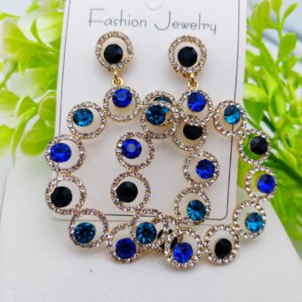 Imported Elegant Multicolored Circle Dangle Earrings – Vibrant and Eye-Catching Design for Every Occasion | Best Quality Earrings For Girls & Womens