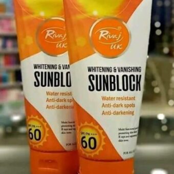 Rivaj Sunblock Whitening & Vanishing SPF60 Ideal for all skin types 150ml