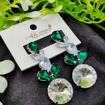 Imported Elegant Crystal Garden Drop Earrings | Artificial Jewellery For Girls & Women | Girls & Women Fashion