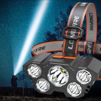 Led Headlight 5 Working Modes Headlamp Usb Rechargeable Flashlight Torch Head Light for Camping Fishing Hunting