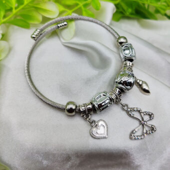 1 Piece Imported Stunning Pandora Butterfly Charm Bracelet | Best Quality Bracelet For Girls & Women | Girls & Women Jewellery