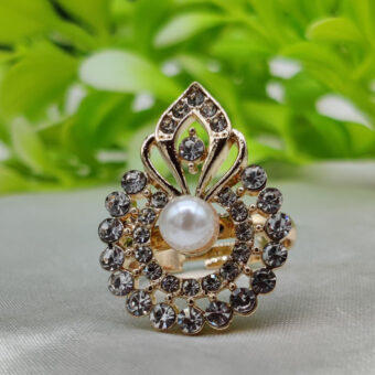 1 Piece Imported Radiant Crystal Blossom Ring – Unmatched Elegance in Every Detail 🌟 | Luxurious Design Ring | Adjustable Ring | Ring For Girls & Women