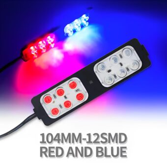 Red and Blue Flasher Light & dolphin light Universal Product For Car and Motorcycle
