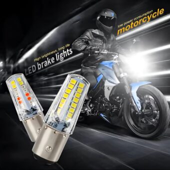 LED Backlight Bulb 6 Functions, 4 Colors - Perfect for Bikes, CD 70, CG125, Cars, and Jeeps