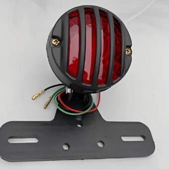 Motorcycle cafe racer backlight, Tale light, brake light with number plate holder 2 in 1 vintage quality ,grill backlight for bikes universal fitting
