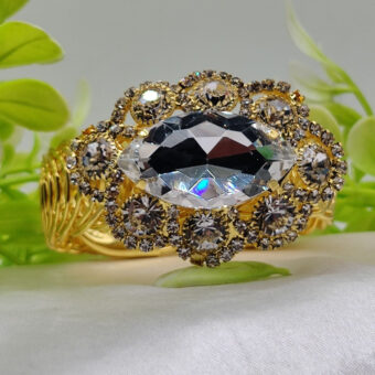 Imported Exquisite Oval Crystal Adjustable Bracelet - Imported Luxury Jewelry | Adjustable Bracelet – Best Quality Artificial Bracelet For Girls & Women | Bracelet For Every Occasion