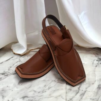 capptan brown Leather Shoes Kheri Sandal For Men (without box)