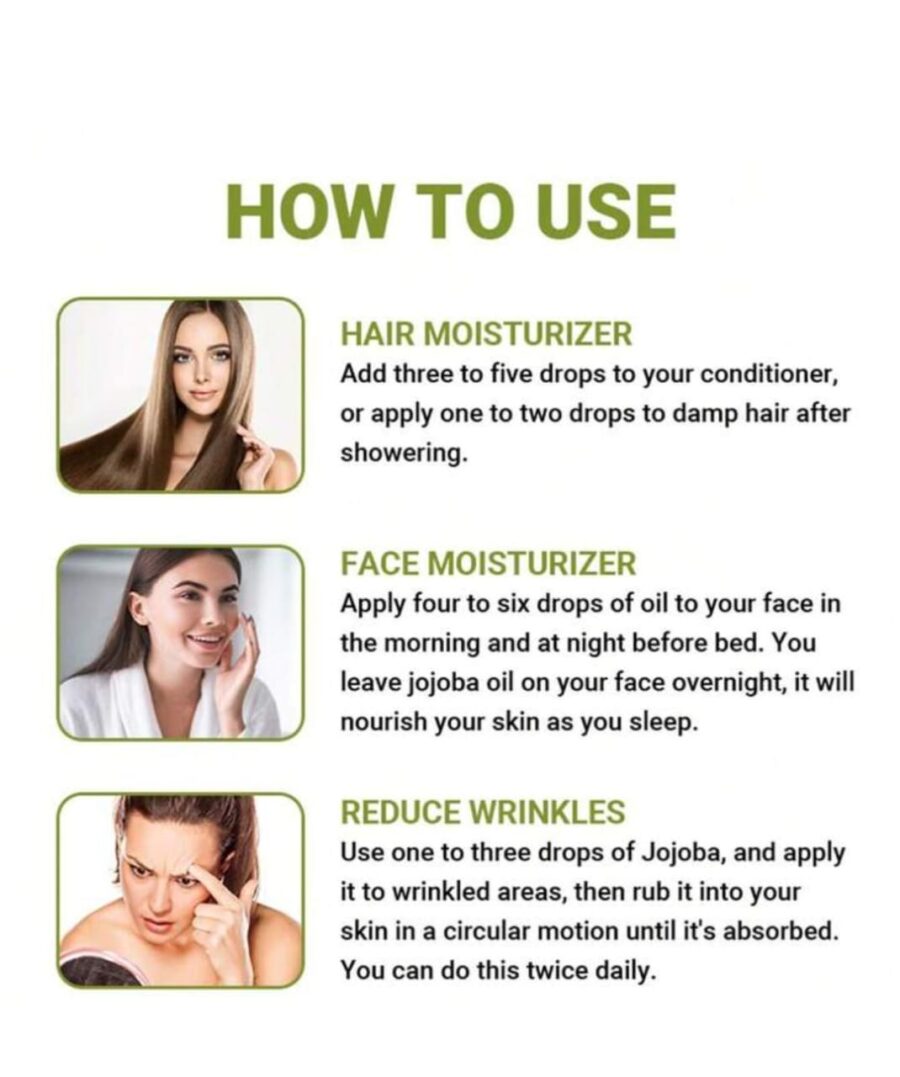 MESTIN Jojoba Oil 30ml - Moisturizing, Smoothing, Pore Refining & Wrinkle Reduction  - Image 3