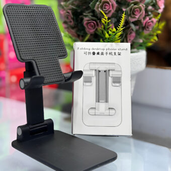 Foldable & Adjustable Mobile Phone and Tablet Stand | Flexible Desktop Mount & Lazy Bracket Support for All Devices (Random Color)