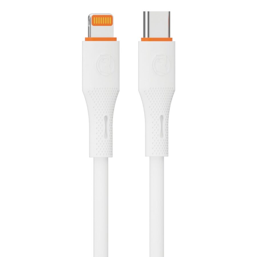 E-02 Plus 27 WPD USB C to IOS Cable PD Fast Charge Mobile Phone Cord | Best Quality Cable | Type C To Iphone Cable ( White ) - Image 5