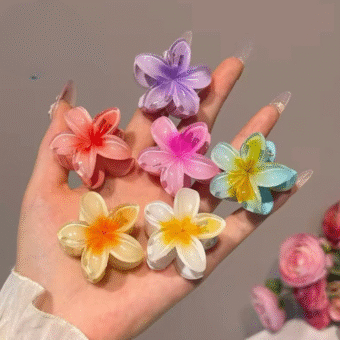 Pack Off 06 Mini Sunflower Fashion Girl Hair Clip | Hair Clip For Women | Best Quality Hair Clip ( Random Color )