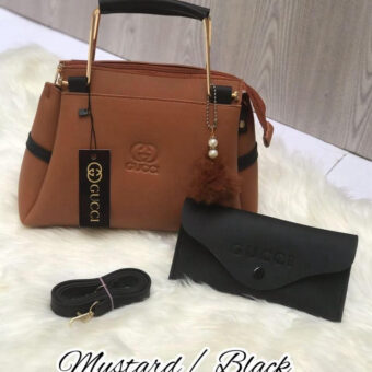 Gucci 2 piece Set With Long Wallet for Women Fashionable New Style Bags, Hand Bag & Clutch 