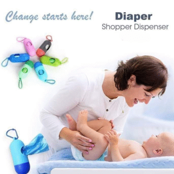 Portable Diaper Shopper Dispenser Durable Design (Random Color)