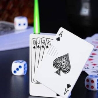 Refillable Fancy Poker Lighter Creative Poker Cool Lighters Refillable Best Gift For Men