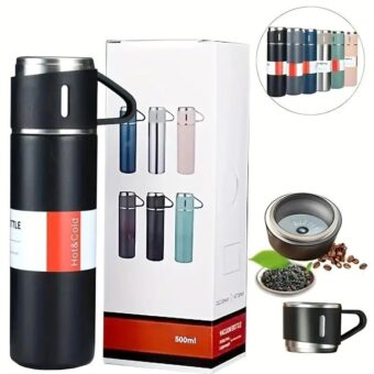 Stainless Steel 500ml Hot & Cool Water Bottle (500 ml) (Random color)