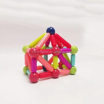 Magnetic Rods Toy 52 Pieces Magnetic Stick Building Blocks Magnetic Blocks for kids DIY Magnetics Sticks Blocks Montessori Toys - Image 3