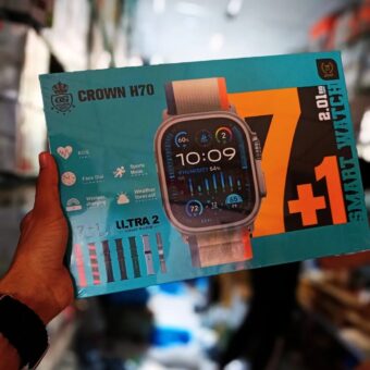 Crown H70 7 + 1 Ultra 2 | Crown H70 Ultra-2 Smart Watch - 7+1 Straps, Cover & Protector, Wireless Charging, Bluetooth Calling, All Features Included - Image 15