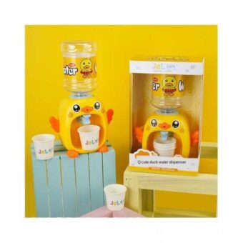 Mini Cute Simulation Duck Water Dispenser Set Toy – Educational Playhouse Drinking Fountain Toy for Kids | Pretend Play Furniture Gift - Random Color - Image 3