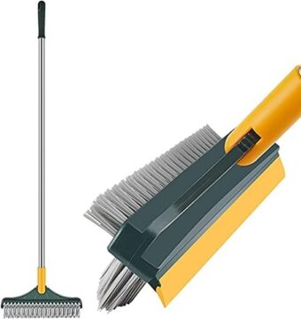 2 in 1 Floor Cleaning Brush Bathroom Tile Windows Floor Cleaning Brush with 120° Rotatable Head - Multipurpose Bathroom Floor Cleaning Brush - Floor Brush Scrubber - Without Box - Image 3