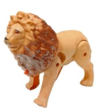 Battery Operated Lion with Light Sound & Walk, Funny Electric Lion Cartoon Toy, Forest Animal Wild Animal Toy - Image 3