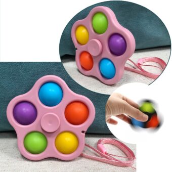 Colorful Finger Spinner – Fun Fidget Toy for Stress Relief, Focus & Anxiety – Smooth Spinning, Compact Design, Perfect for Kids & Adults - Image 3