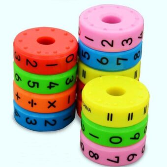 Pieces Magnetic Montessori Kids Preschool Educational Plastic For Children Math Numbers DIY Assembling Boys Girls - Alphabetic Magnetic Calculator - Mathematic Toy - Image 2