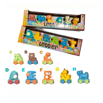Alphabet Animal Learning Toy for Kids – Fun & Interactive Way to Teach Letters, Words & Animal Names – Perfect for Toddlers - Pack Of 03