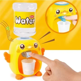 Mini Cute Simulation Duck Water Dispenser Set Toy – Educational Playhouse Drinking Fountain Toy for Kids | Pretend Play Furniture Gift - Random Color - Image 15