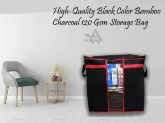 LARGE Storage Bag organizers [Pack of 1, 2,3 & 4] | Clothes Blanket Large Folding Boxes Storage Box | Foldable Containers Clothing Bedding Double Zipper - Image 5