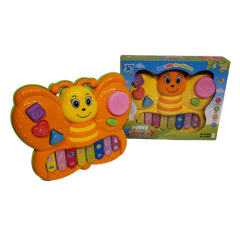 Musical Piano Butterfly With Light Sound | Musical Piano For Kids - Best Quality Piano For Kids - Butterfly Piano - Random Color