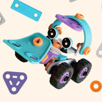DIY Soft Rubber Building Puzzle Truck Toy Set for Kids – Creative 3D Assembly Construction Vehicle Toy with Flexible Pieces, Safe Educational STEM Learning Toy for Toddlers and Children - Random Color - Image 5