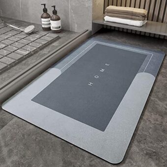 Best Quality Quick-Dry Non-Slip Home Mat – Absorbent, Washable Square Floor Mat for Bathroom, Kitchen & Entryway - Random Color - Image 12