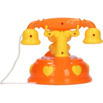 Corded Landline Duck Shape Telephone Toy with Lights & Music For Kids  - Image 4