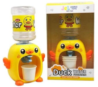 Mini Cute Simulation Duck Water Dispenser Set Toy – Educational Playhouse Drinking Fountain Toy for Kids | Pretend Play Furniture Gift - Random Color - Image 9