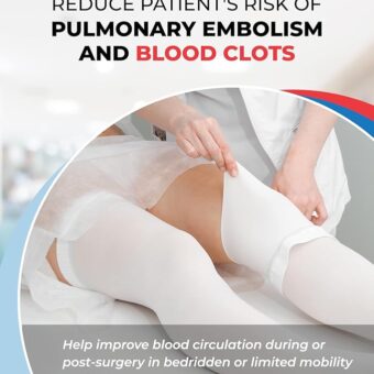 Anti-Embolism Knee High Stockings for Men & Women Light Compression Socks / Medical Orthopedic Support Stockings for Varicose Veins Edema Swelling Soreness Pain & Aches Medium