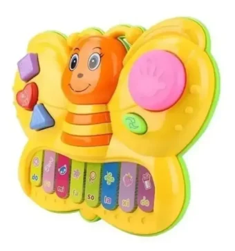 Musical Piano Butterfly With Light Sound | Musical Piano For Kids - Best Quality Piano For Kids - Butterfly Piano - Random Color - Image 4