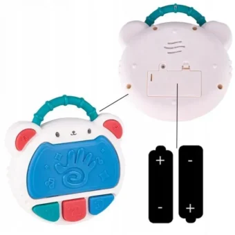 Flash Drum Toy for Kids - Early Education Drums Piano Musical Instrument Baby Toys Baby Hand Drum Toy Baby Flash Drum With Lights And Music Babies Drum Clap Music Hand Drum Children Preschool Early Development Toy - Image 8