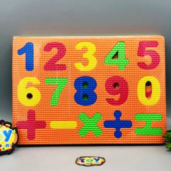Alphanumeric Puzzle Play Mat 35x22cm Tile Of Number | Best Quality Game For Kids - Random Color  - Image 4