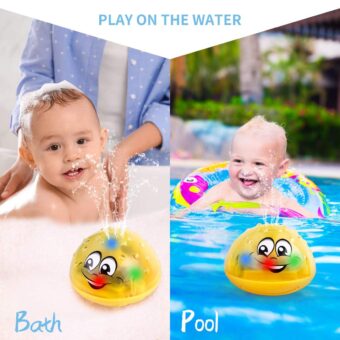 Refasy Children Bath Toys Automatic Water Spray Bathtub Toy for Kids Infant - Spray Ball - Image 3