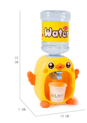 Mini Cute Simulation Duck Water Dispenser Set Toy – Educational Playhouse Drinking Fountain Toy for Kids | Pretend Play Furniture Gift - Random Color - Image 4