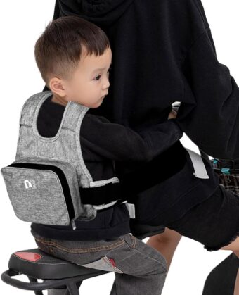 Kids SEAT Belt Bag / Children Motorcycle Strap | Breathable Baby Fall Protection Safety Strap | Adjustable Safety  (Random Color) - Image 4