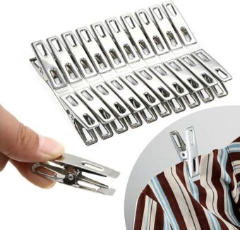 Stainless Steel Clothespins Finger Clips Clothes Clips Laundry Pins Mini Spring Metal Clothespin Clamp Binder Clips Hanging Clips for Home Laundry Office Use (20pcs) - Image 10