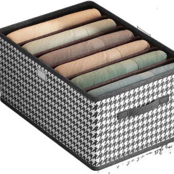 Clothes Organizer | Pants, Jeans Storage Box | Wardrobe Clothes Organizer | Underwear, Socks Storage Artifact Cabinet Storage Organizers - 01 Cloth Organizer