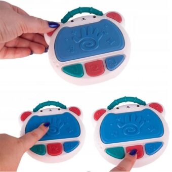 Flash Drum Toy for Kids - Early Education Drums Piano Musical Instrument Baby Toys Baby Hand Drum Toy Baby Flash Drum With Lights And Music Babies Drum Clap Music Hand Drum Children Preschool Early Development Toy - Image 11